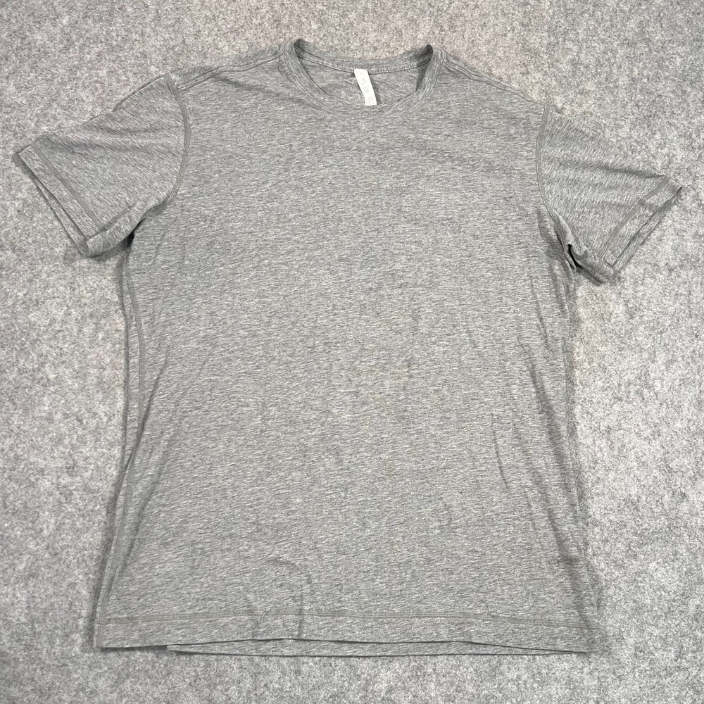 Lululemon‎ Athletica Heathered Grey Short Sleeve T-Shirt Men's Size Large